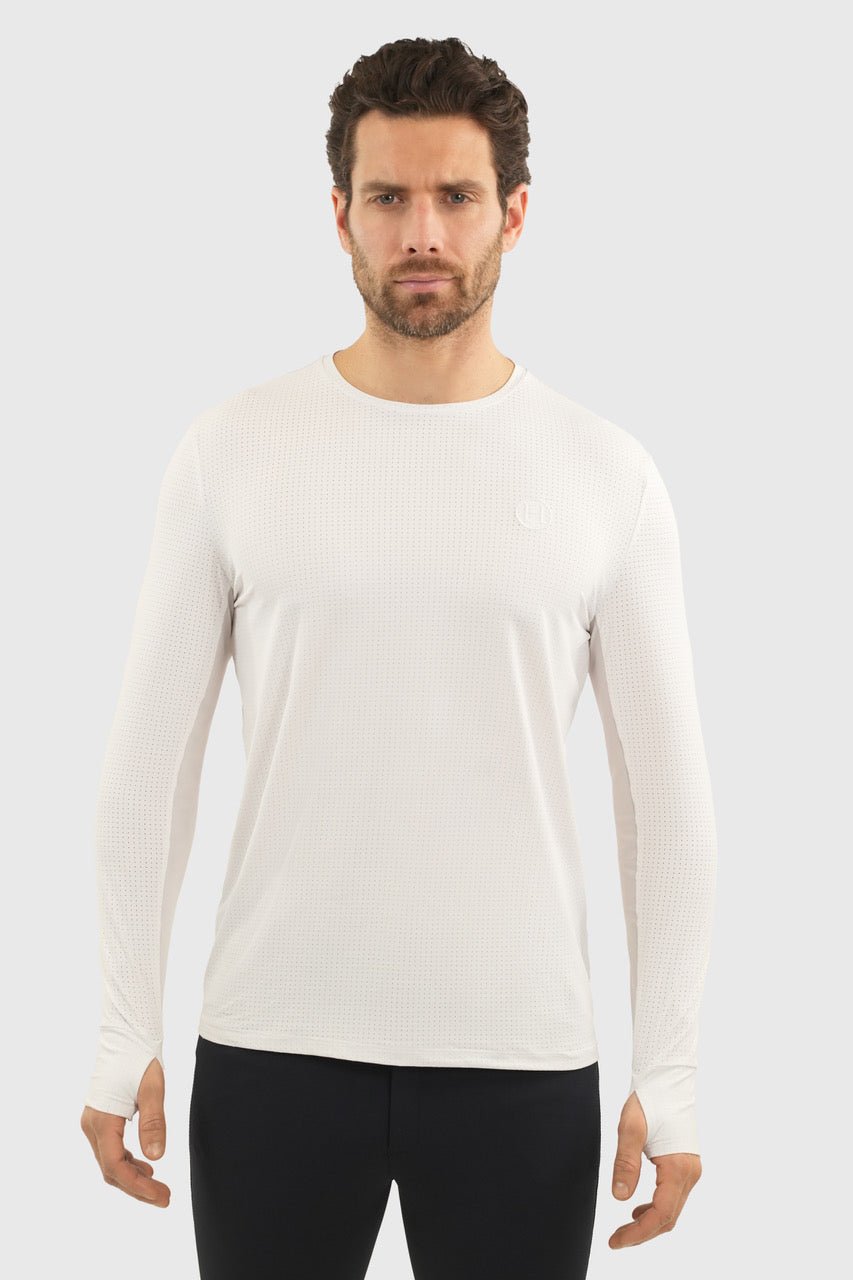 Harcour Bluveo Mens Long Sleeve Crew Neck Exercise Shirt - Equiluxe Tack
