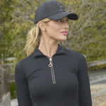 Harcour Breezi Womens Perforated Zip Up Long Sleeve Technical Riding Shirt - Harcour USA - Equiluxe Tack