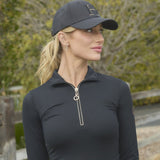 Harcour Breezi Womens Perforated Zip Up Long Sleeve Technical Riding Shirt - Harcour USA - Equiluxe Tack