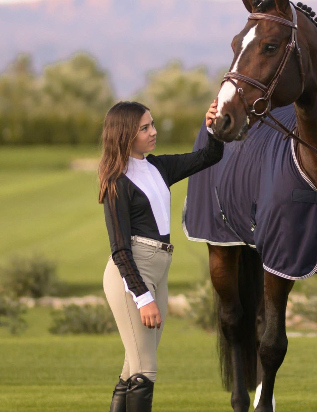 Harcour Cassi Womens Long Sleeve Competition Shirt - Harcour USA - Equiluxe Tack