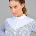 Harcour Cognac Womens Long Sleeve Competition Shirt - Harcour USA - Equiluxe Tack