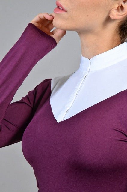 Harcour Cognac Womens Long Sleeve Competition Shirt - Harcour USA - Equiluxe Tack