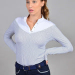 Harcour Cognac Womens Long Sleeve Competition Shirt - Harcour USA - Equiluxe Tack