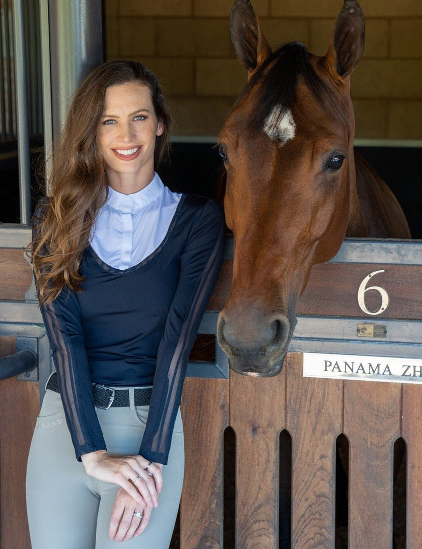 Harcour Lizzy Womens Long - Sleeve Competition Shirt - Harcour USA - Equiluxe Tack