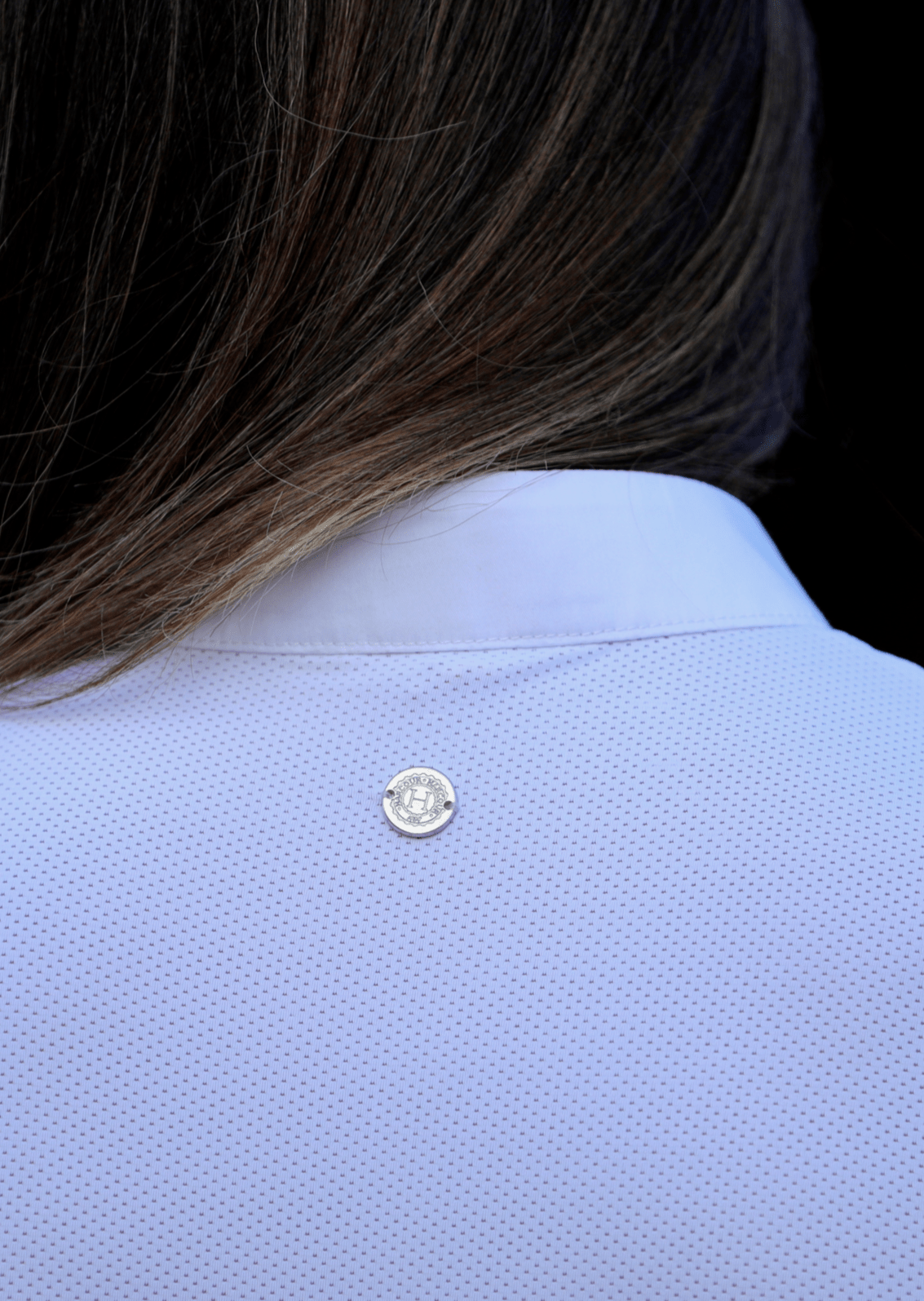 Harcour Paola - Womens Competion Shirt in White Long Sleeve - Harcour USA - Equiluxe Tack