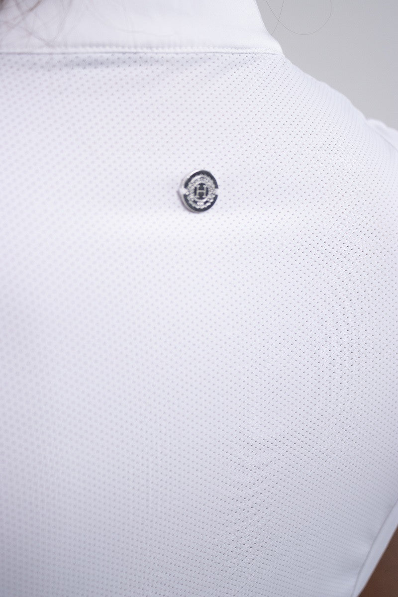 Harcour Paola - Womens Competion Shirt in White Long Sleeve - Harcour USA - Equiluxe Tack