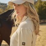 Harcour Parmo Pullover 1/4 Zip Sweater - Evergreen & Linen - Harcour USA - Equiluxe Tack