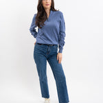 Harcour Parmo Pullover 1/4 Zip Sweater - Evergreen & Linen - Harcour USA - Equiluxe Tack