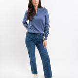 Harcour Parmo Pullover 1/4 Zip Sweater - Evergreen & Linen - Harcour USA - Equiluxe Tack