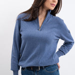 Harcour Parmo Pullover 1/4 Zip Sweater - Evergreen & Linen - Harcour USA - Equiluxe Tack