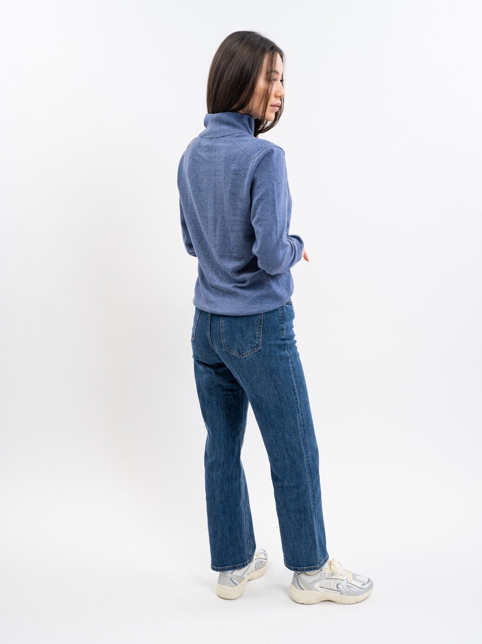 Harcour Parmo Pullover 1/4 Zip Sweater - Evergreen & Linen - Harcour USA - Equiluxe Tack