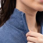 Harcour Parmo Pullover 1/4 Zip Sweater - Evergreen & Linen - Harcour USA - Equiluxe Tack
