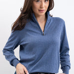 Harcour Parmo Pullover 1/4 Zip Sweater - Evergreen & Linen - Harcour USA - Equiluxe Tack