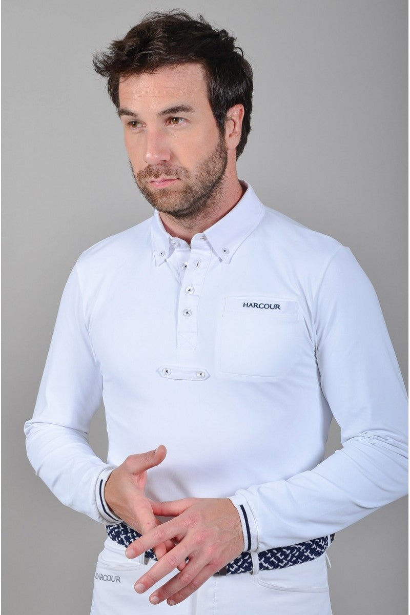 Harcour Piano Mens long sleeve polo - Harcour USA - Equiluxe Tack