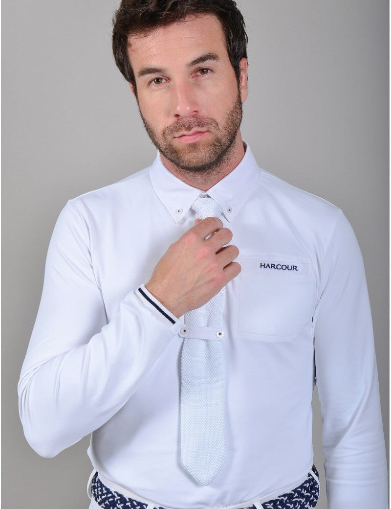 Harcour Piano Mens long sleeve polo - Harcour USA - Equiluxe Tack