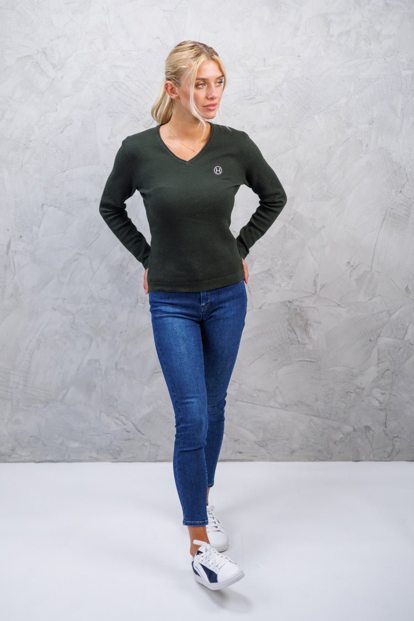 Harcour Toulon Womens V - Neck Pullover - Harcour USA - Equiluxe Tack
