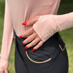 Harcour Venti Womens Mock Neck Perforated Long Sleeve Technical Shirt - Harcour USA - Equiluxe Tack