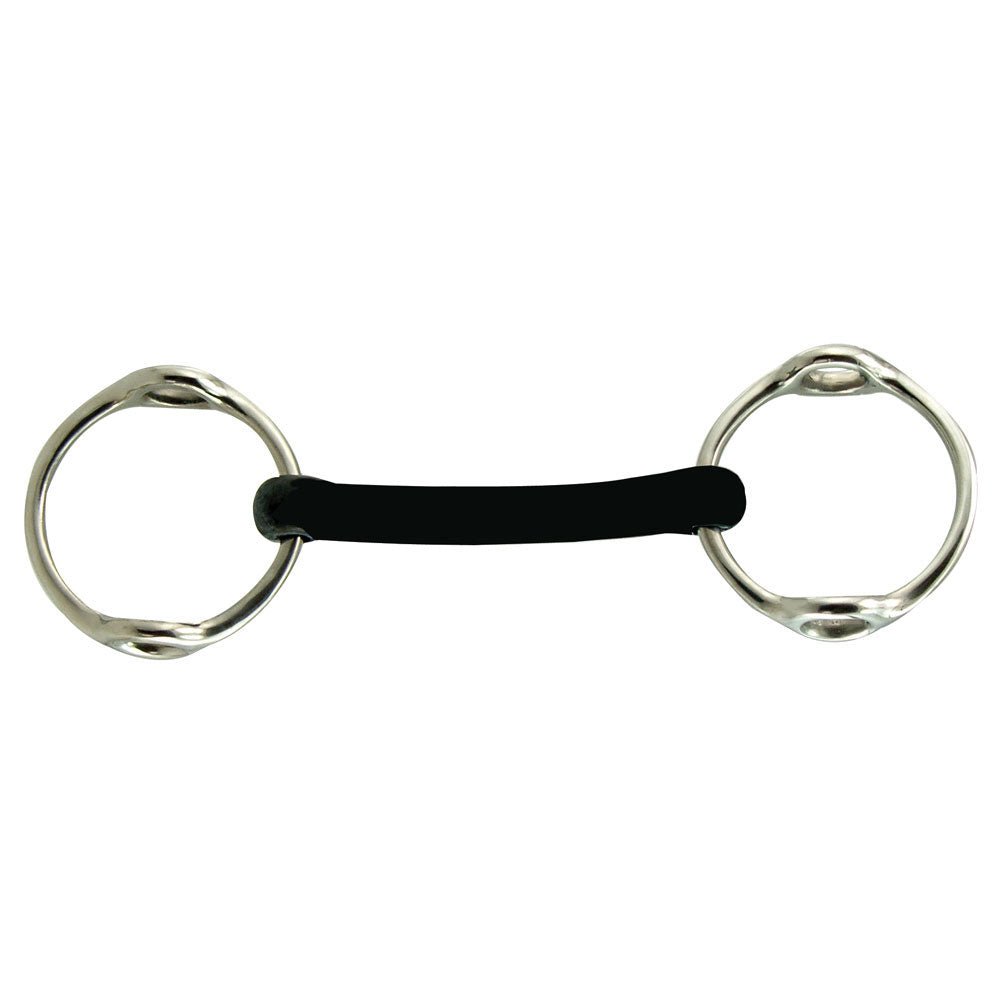 Hard Rubber Stainless Steel Mullen Mouth Gag Bit - Equiluxe Tack - Equiluxe Tack