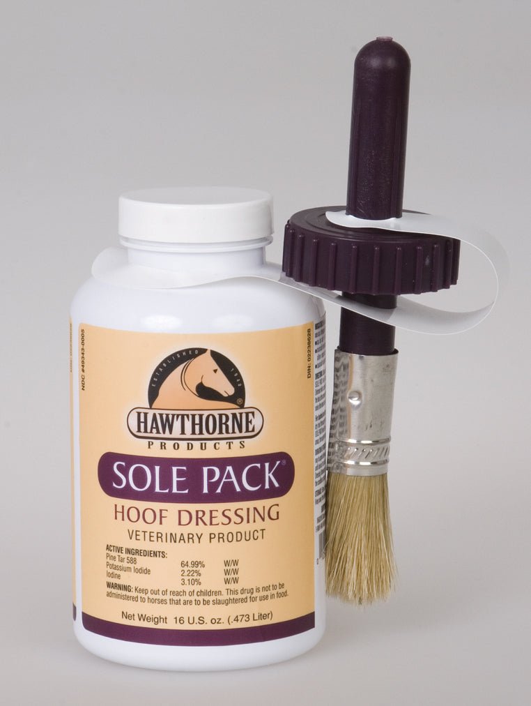 Hawthorne Sole Pack Medicated Hoof Dressing Liquid 16 oz - Equiluxe Tack - Equiluxe Tack