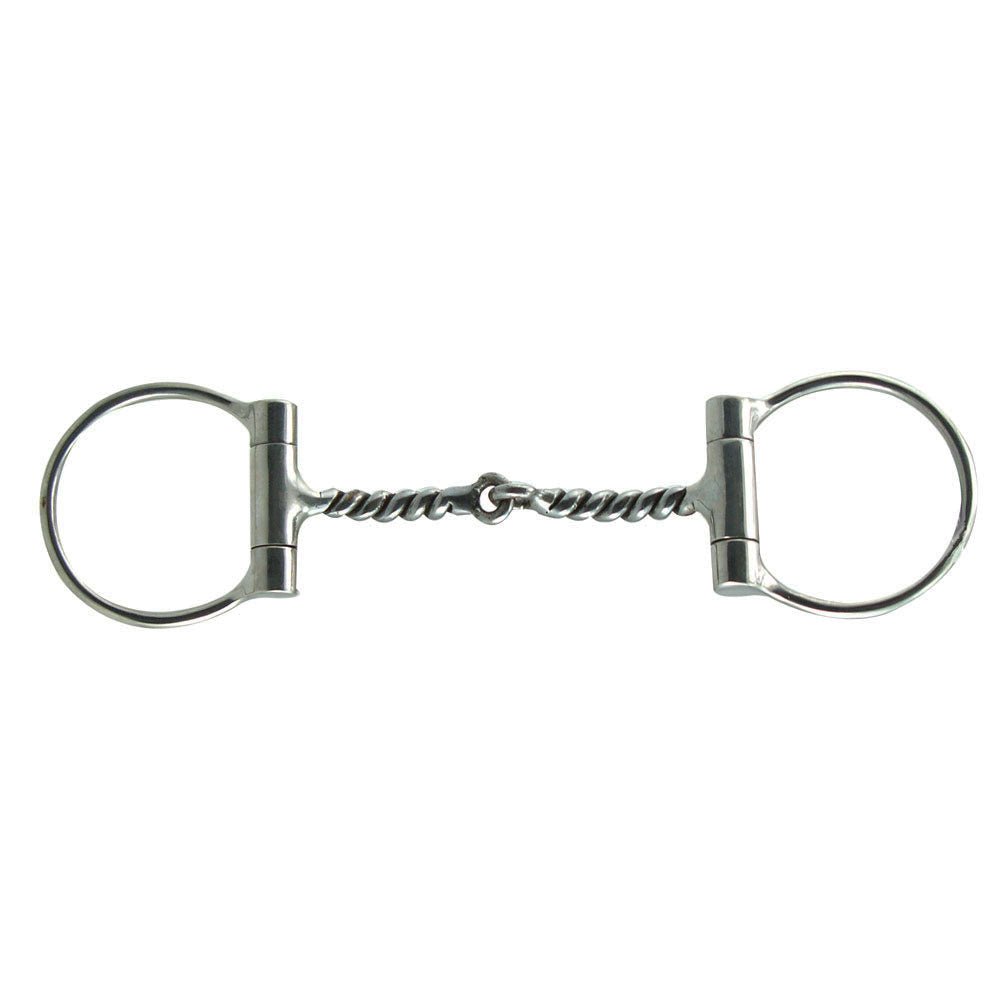 Heavy Duty Stainless Steel Offset Twisted Wire Snaffle Bit 5" - Equiluxe Tack - Equiluxe Tack