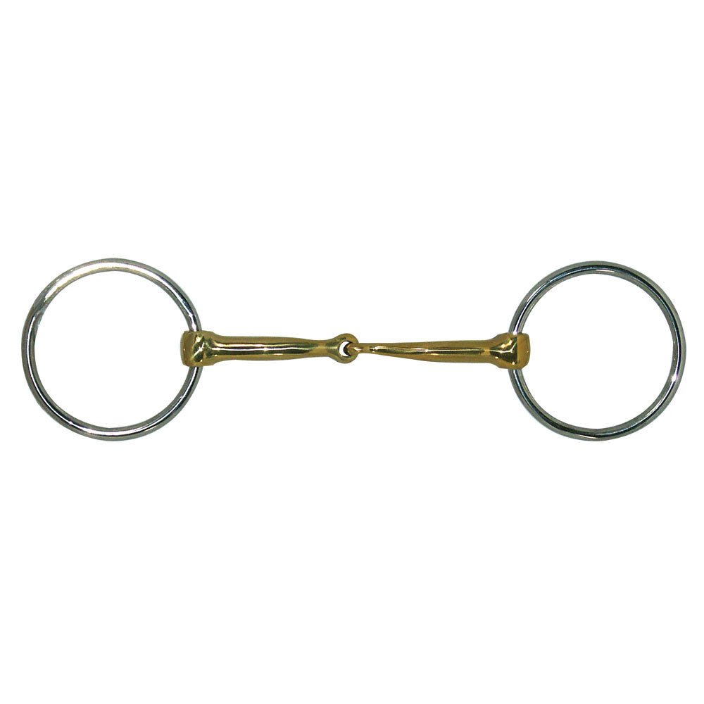 Heavy Ring with Brass Mouth Snaffle Bit 5", 11mm - Equiluxe Tack - Equiluxe Tack