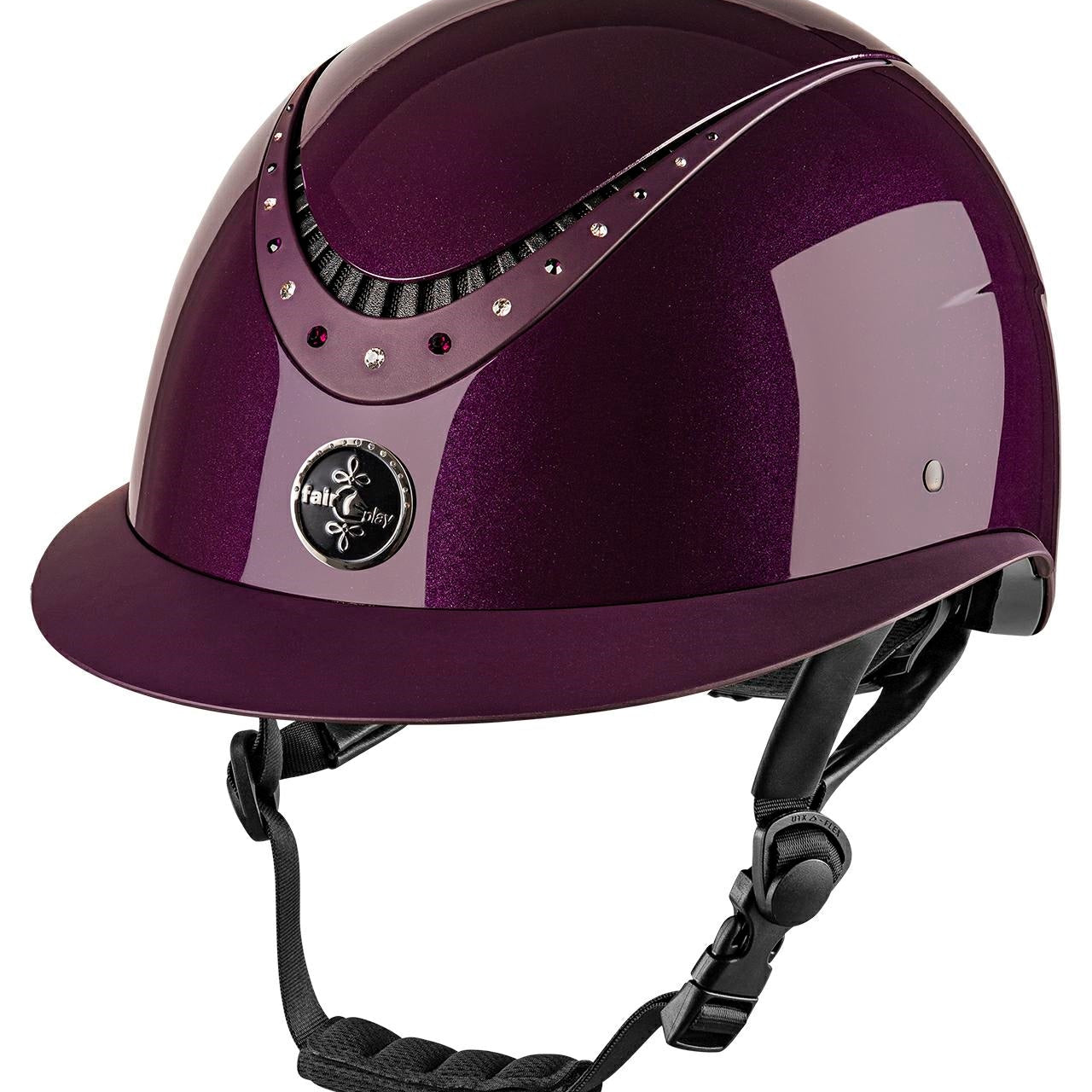 Helmet FP APOLEUS SHINY W - V royal berry S (52 - 54 cm) - Equiluxe Tack - Equiluxe Tack