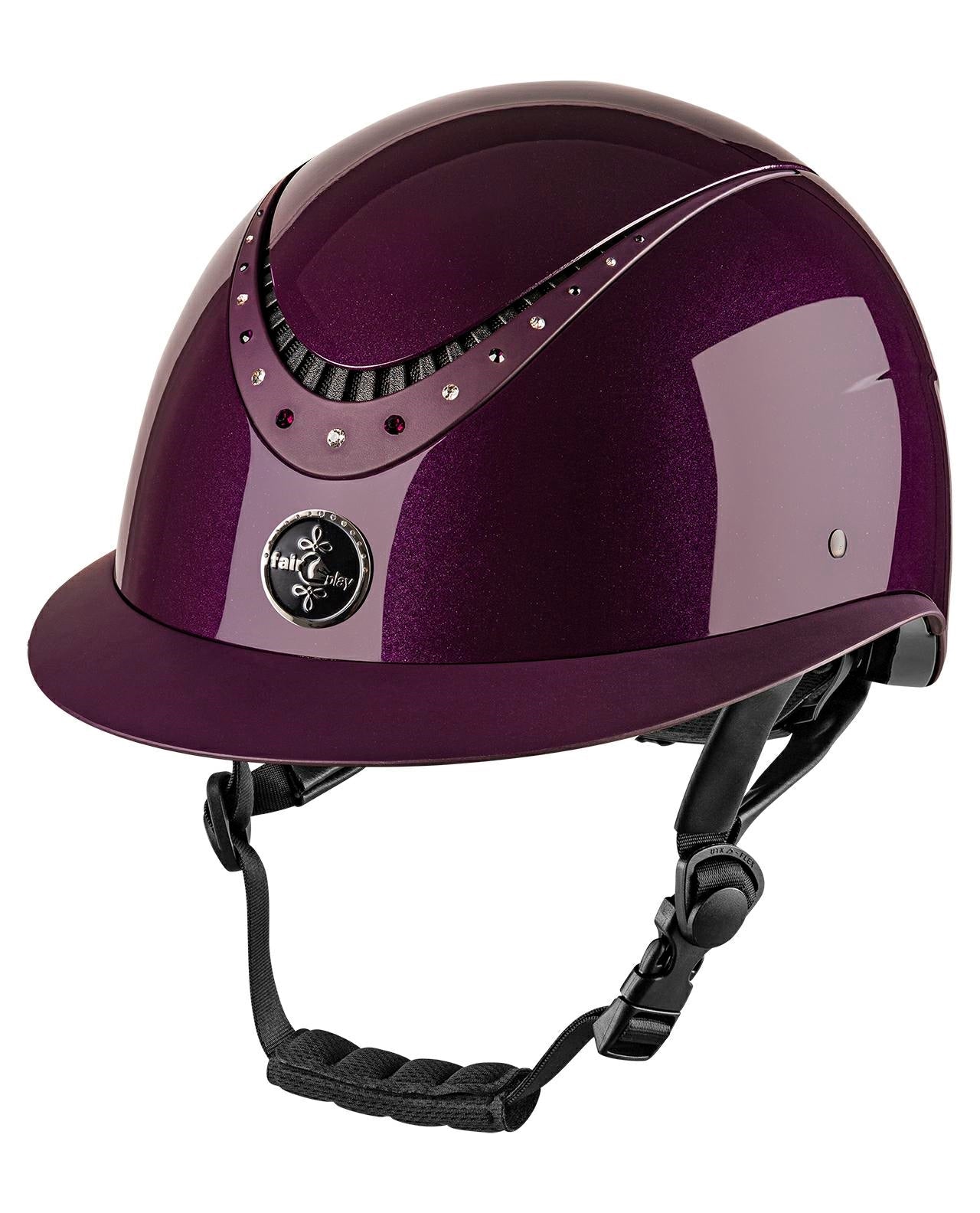 Helmet FP APOLEUS SHINY W - V royal berry S (52 - 54 cm) - Equiluxe Tack - Equiluxe Tack