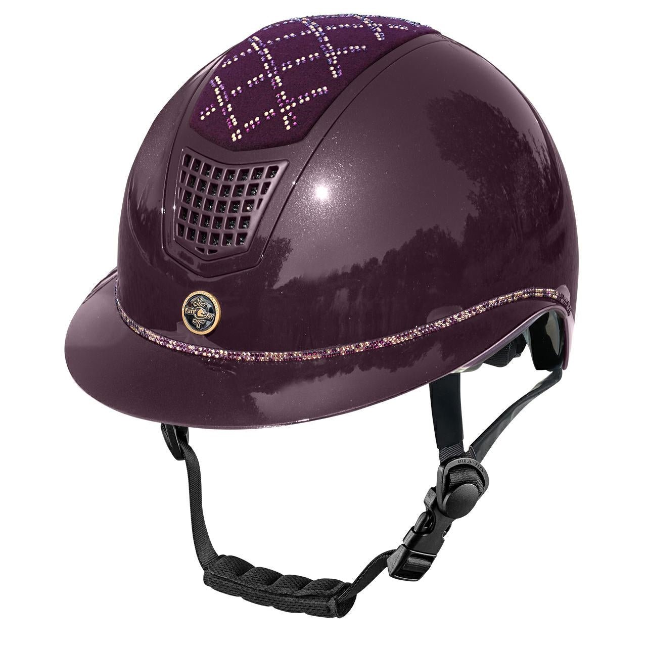 Helmet FP QUANTINUM W - V SPOTLIGHT SHINY VG royal berry S (53 - 55 cm) - Equiluxe Tack - Equiluxe Tack