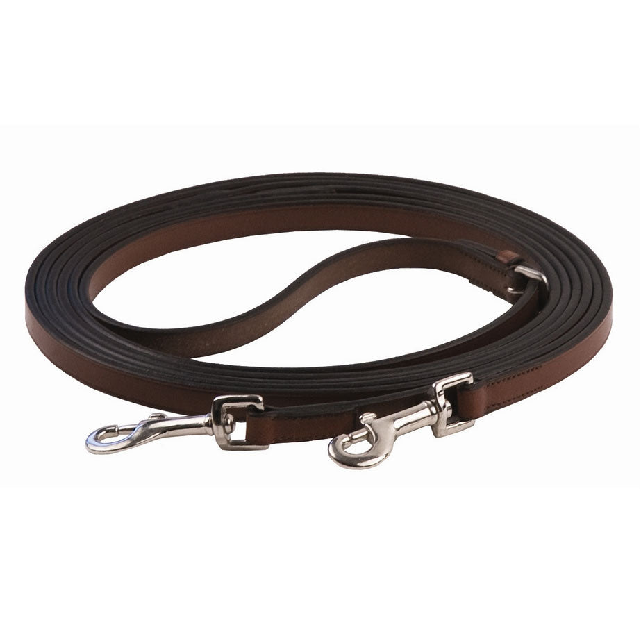 Henri de Rivel Advantage Breastplate Draw Reins - Full Leather with Breastplate Snap - Henri de Rivel - Equiluxe Tack