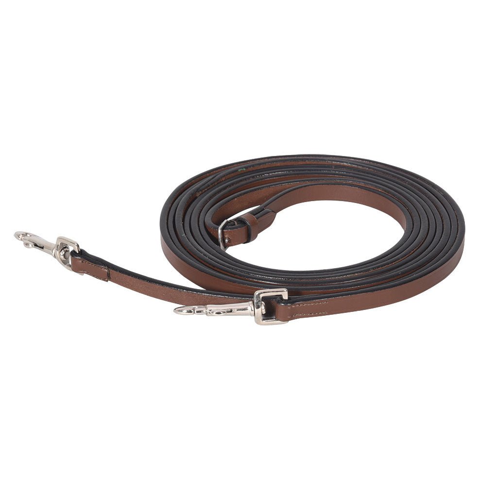 Henri de Rivel Advantage Breastplate Draw Reins - Full Leather with Breastplate Snap - Henri de Rivel - Equiluxe Tack