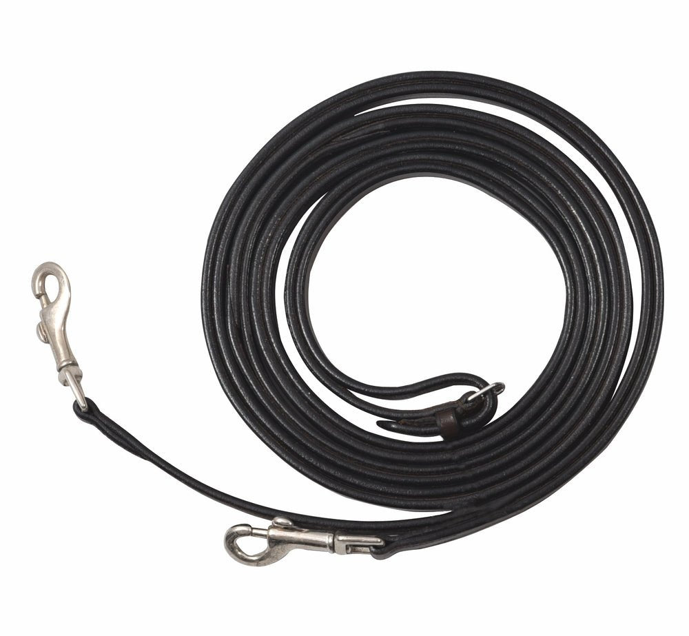 Henri de Rivel Advantage Breastplate Draw Reins - Full Leather with Breastplate Snap - Henri de Rivel - Equiluxe Tack