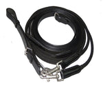 Henri de Rivel Advantage Draw Reins - Rounded Nylon / Leather Snap - Henri de Rivel - Equiluxe Tack