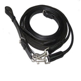 Henri de Rivel Advantage Draw Reins - Rounded Nylon / Leather Snap - Henri de Rivel - Equiluxe Tack