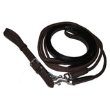 Henri de Rivel Advantage Draw Reins - Rounded Nylon / Leather Snap - Henri de Rivel - Equiluxe Tack