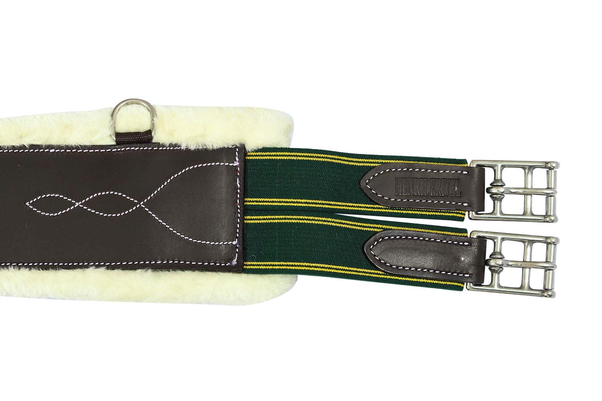 Henri de Rivel Anatomic Jumping Belly Guard Girth with Sherpa Fleece - Henri de Rivel - Equiluxe Tack