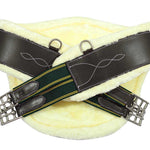 Henri de Rivel Anatomic Jumping Belly Guard Girth with Sherpa Fleece - Henri de Rivel - Equiluxe Tack