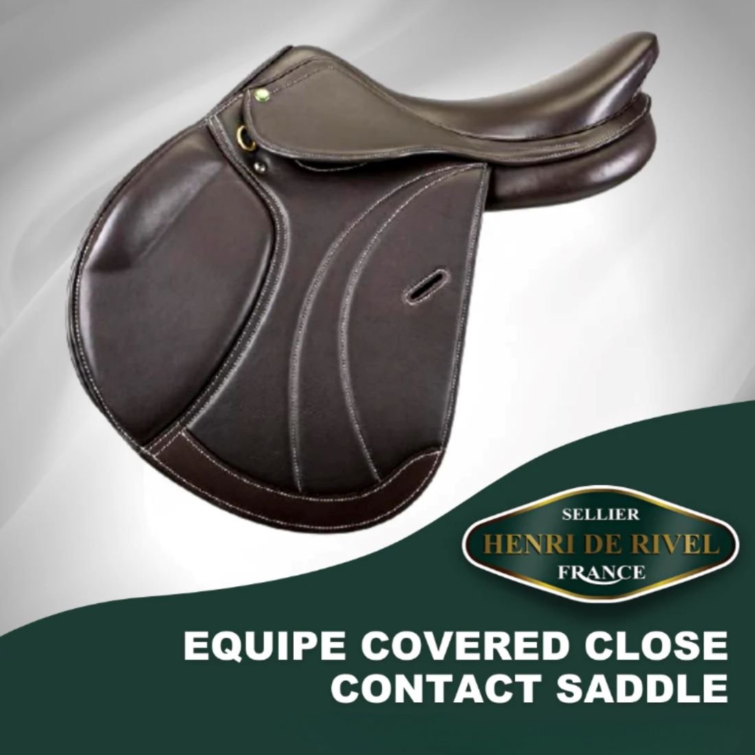Henri De Rivel Equipe Covered Close Contact IGP Saddle - Henri de Rivel - Equiluxe Tack