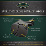HENRI DE RIVEL EVOLUTION CLOSE CONTACT IGP SADDLE - Henri de Rivel - Equiluxe Tack
