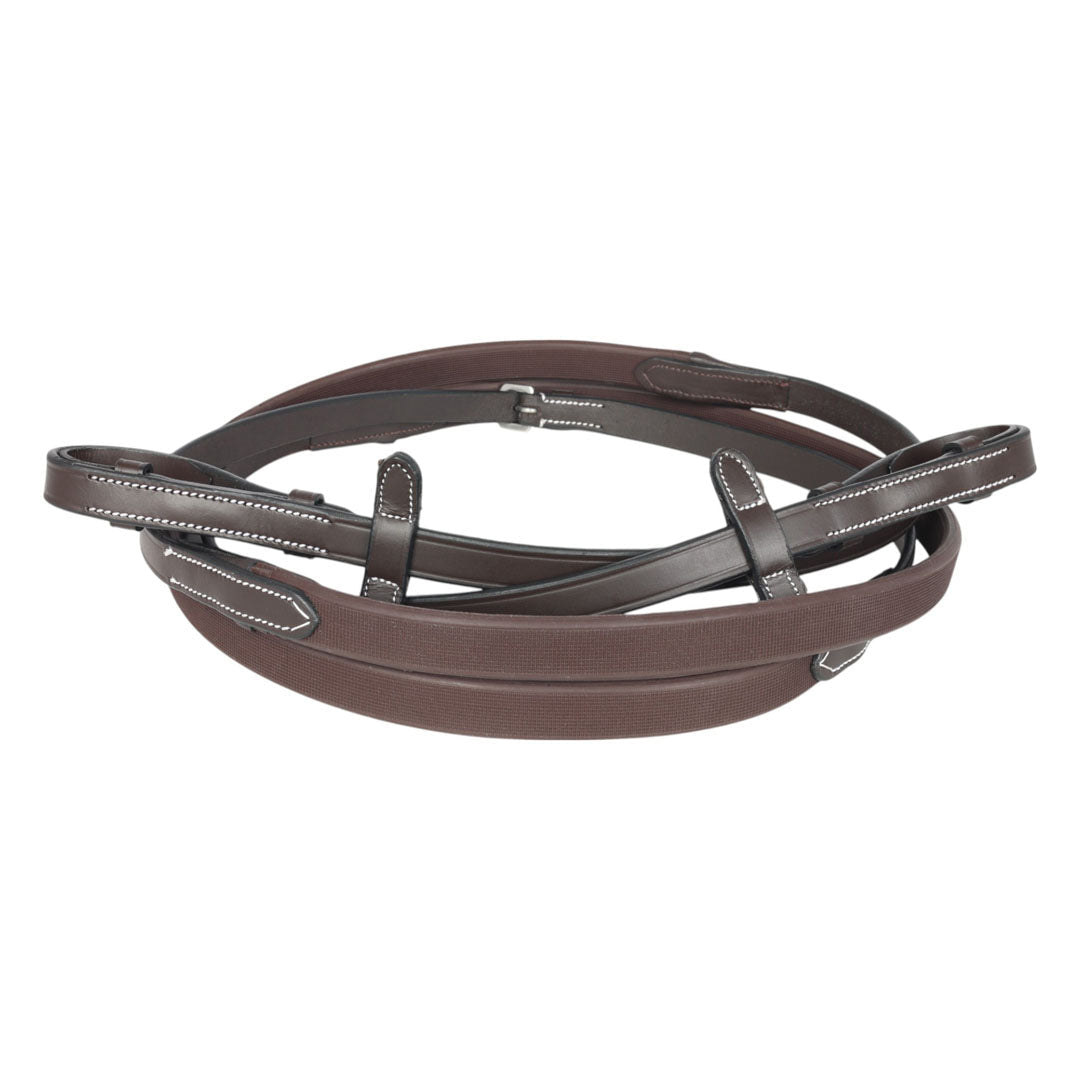 Henri de Rivel GripX Dress Rubber Reins 5/8" width 54" length - Henri de Rivel - Equiluxe Tack