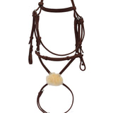 Henri de Rivel Kushy Plain Raised Figure Eight Noseband Bridle - Breeches.com - Equiluxe Tack