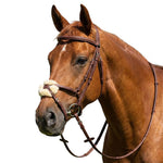 Henri de Rivel Kushy Plain Raised Figure Eight Noseband Bridle - Breeches.com - Equiluxe Tack