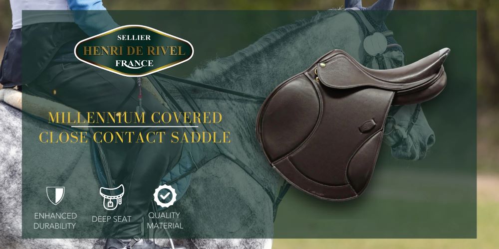 Henri de Rivel Millennium Covered Close Contact Saddle - Henri de Rivel - Equiluxe Tack