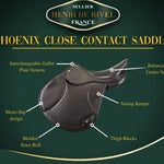 HENRI DE RIVEL PHOENIX CLOSE CONTACT Monoflap IGP SADDLE - Henri de Rivel - Equiluxe Tack