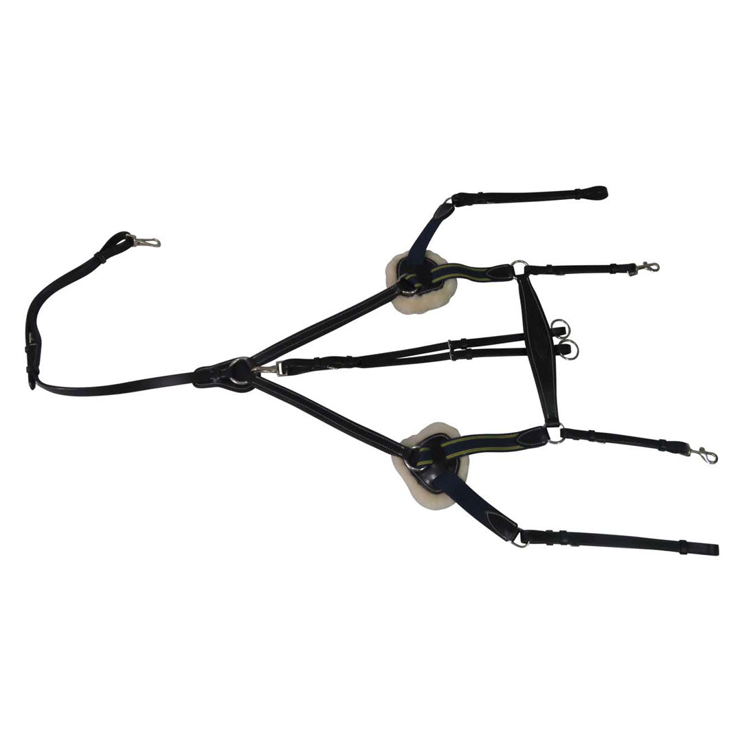 Henri de Rivel Pro 5 Point Elastic Breastplate Martingale with Running Attachment - Henri de Rivel - Equiluxe Tack