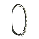 Henri de Rivel Pro Collection Leather Lead with 24" Solid Brass Chain - Henri de Rivel - Equiluxe Tack