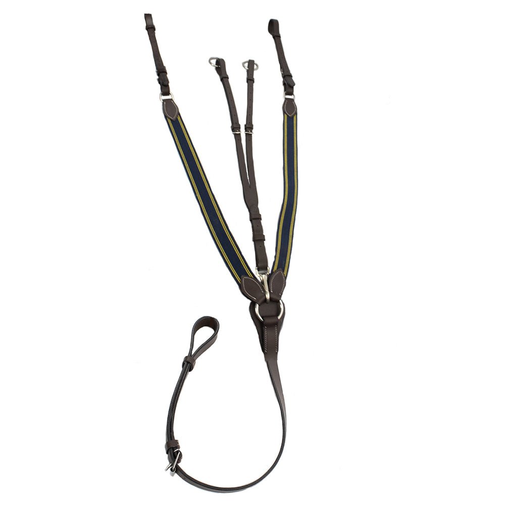 Henri de Rivel Pro Elastic Breastplate Martingale with Running Attachment - Henri de Rivel - Equiluxe Tack