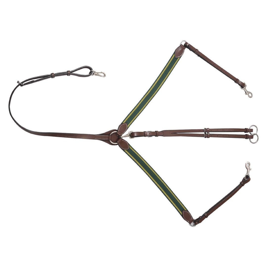 Henri de Rivel Pro Elastic Breastplate Martingale with Running Attachment - Henri de Rivel - Equiluxe Tack