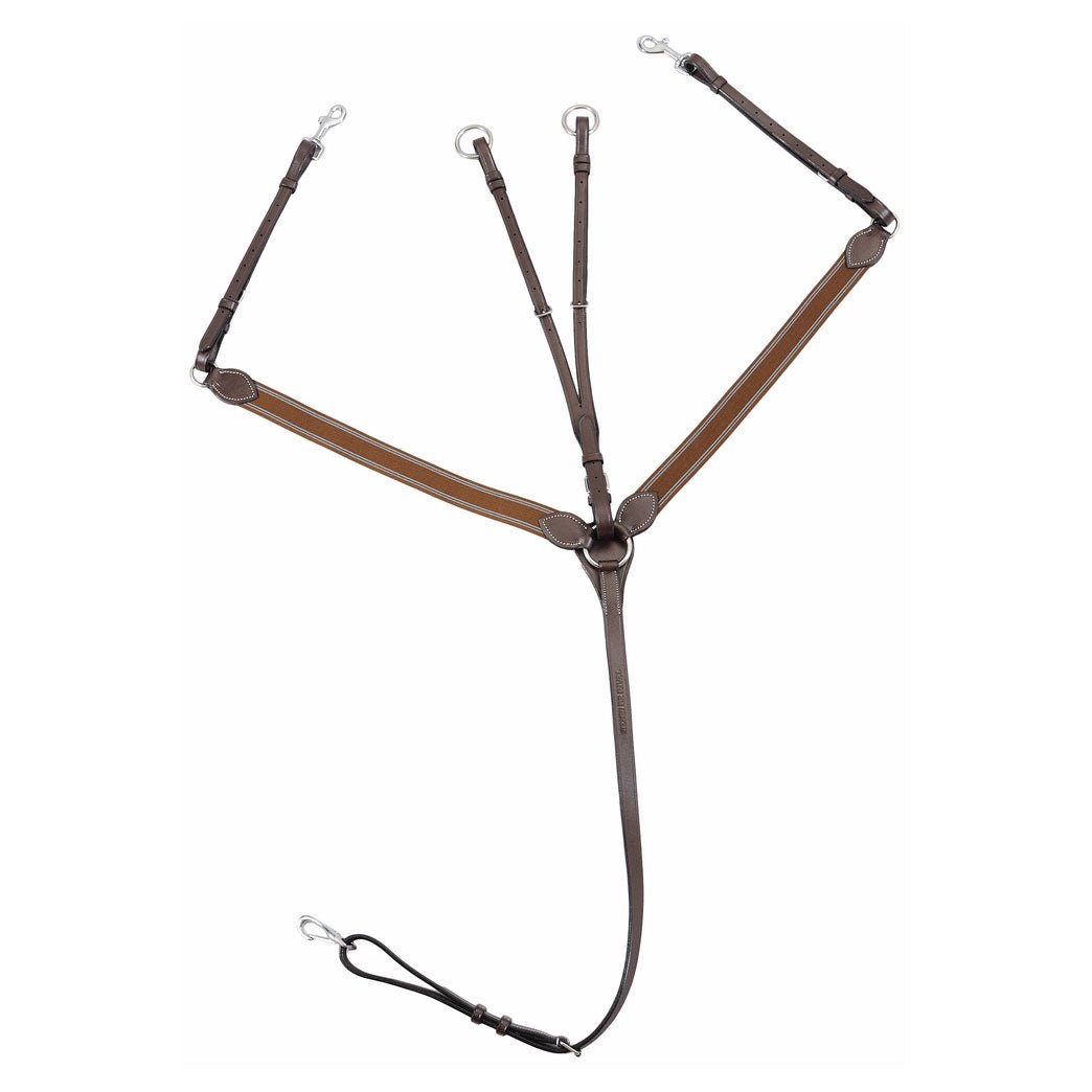 Henri de Rivel Pro Elastic Breastplate Martingale with Running Attachment - Henri de Rivel - Equiluxe Tack