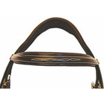 Henri de Rivel Pro Mono Crown Fancy Bridle with Patent Leather Piping and Laced Reins - Henri de Rivel - Equiluxe Tack