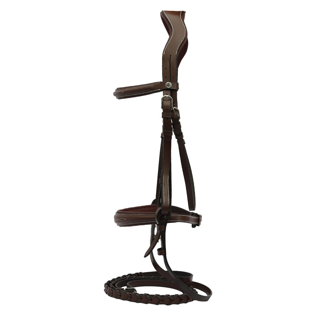 Henri de Rivel Pro Mono - Crown Padded Wide Noseband Bridle - Henri de Rivel - Equiluxe Tack